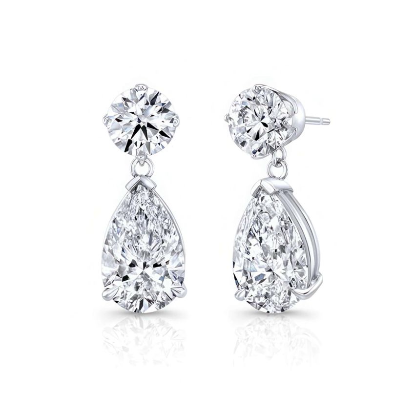 Сережки з діамантами Luxe Pear Drop