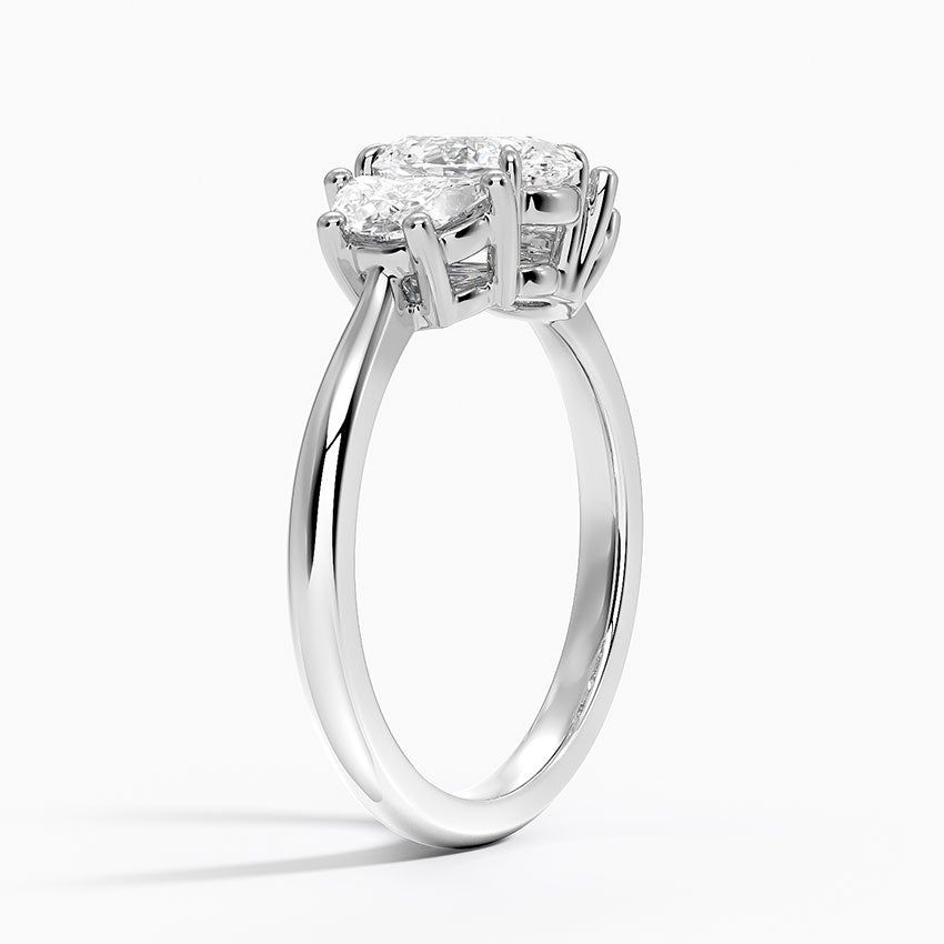 Half Moon Three Stone Diamond Ring (1/2 ct. tw.)