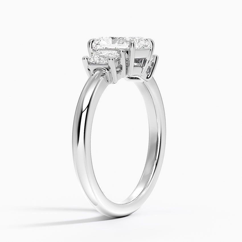 Helena Radiant-Cut Three Stone Diamond