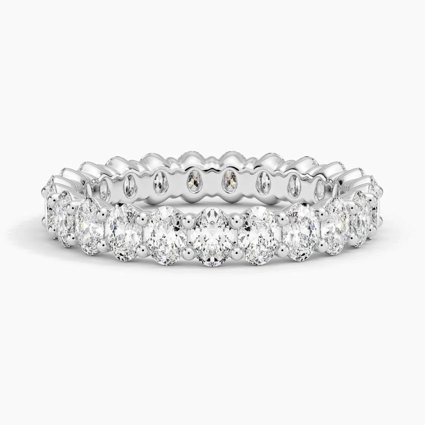 Каблучка з діамантами Eternity Oval Cut