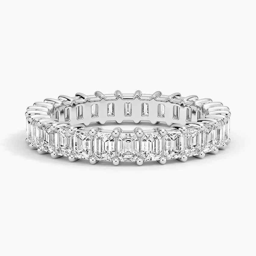 Каблучка з діамантами Eternity Emerald Cut