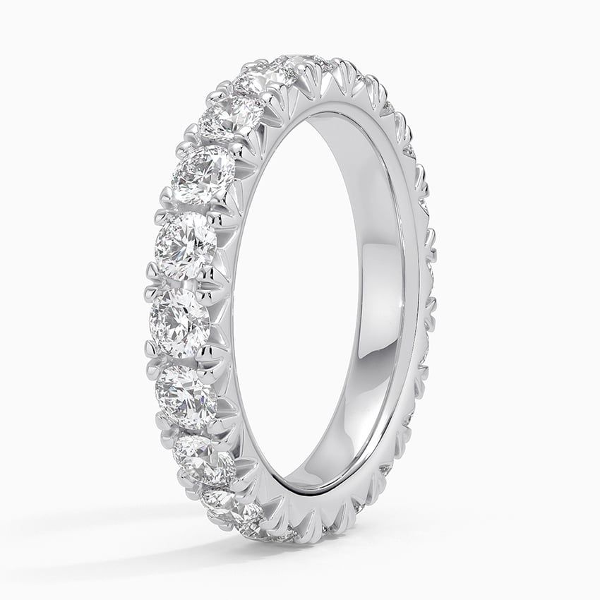 Каблучка з діамантами Eternity French Pavé
