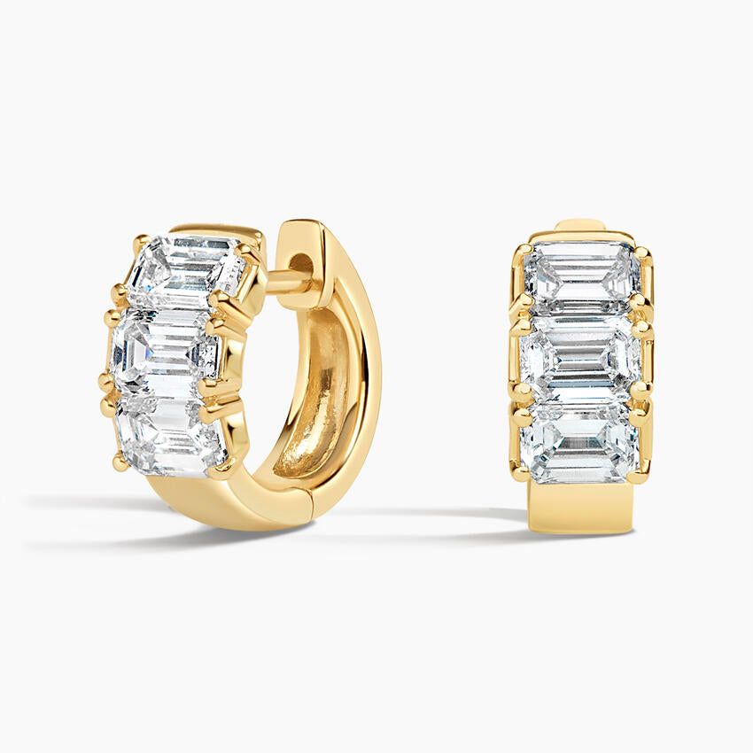 Сережки з діамантами Zelda Emerald Cut
