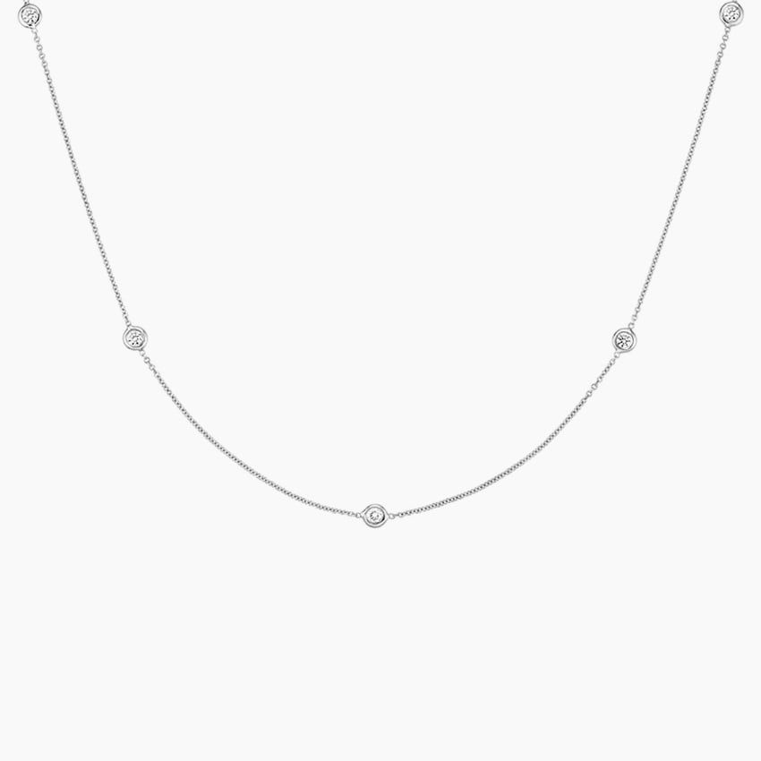 Кольє з діамантами Petite Bezel Strand