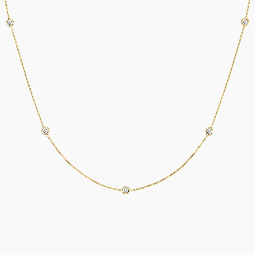 Кольє з діамантами Bezel Luxe Strand