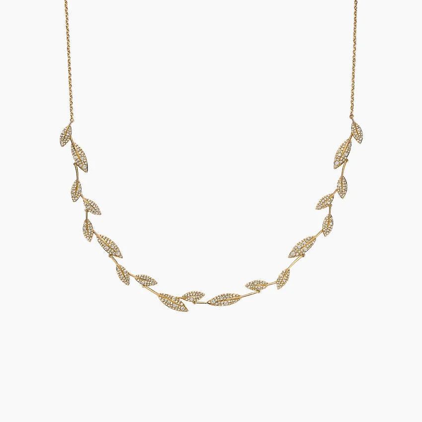 Кольє з діамантами Pavé Olive Branch