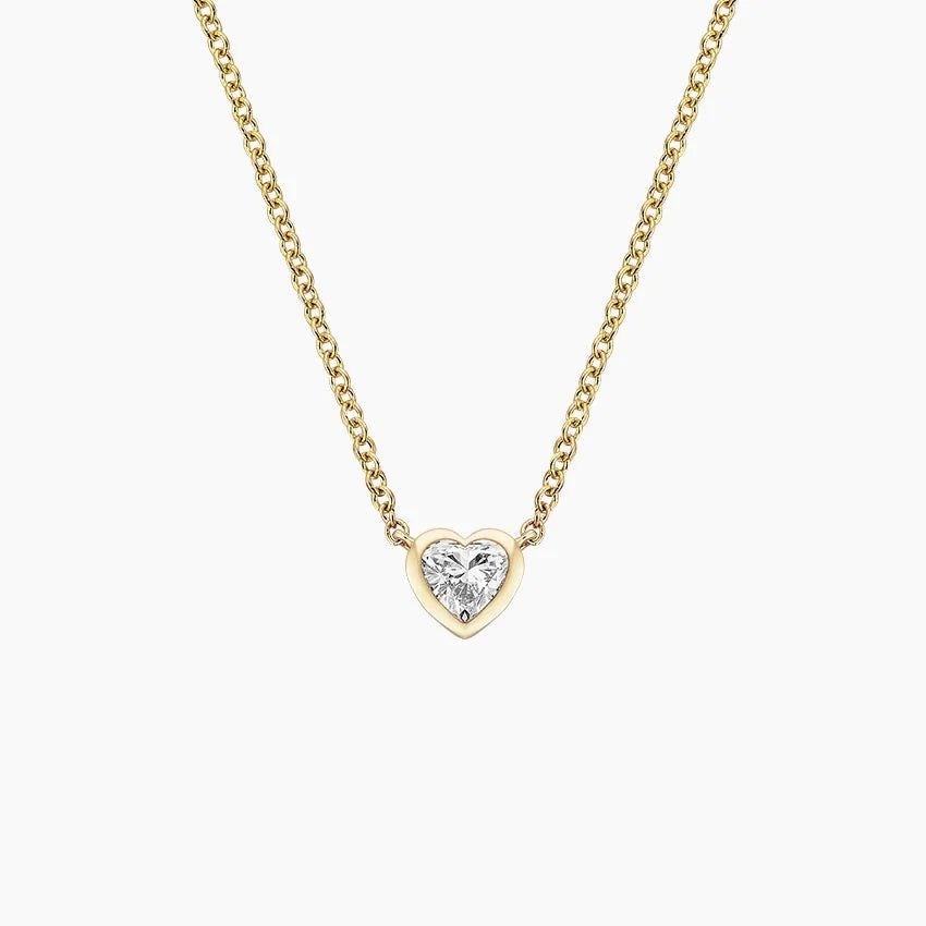 Кольє з дімантом Bezel Heart Cut