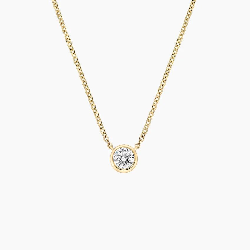 Кольє з діамантом Bezel Solitaire
