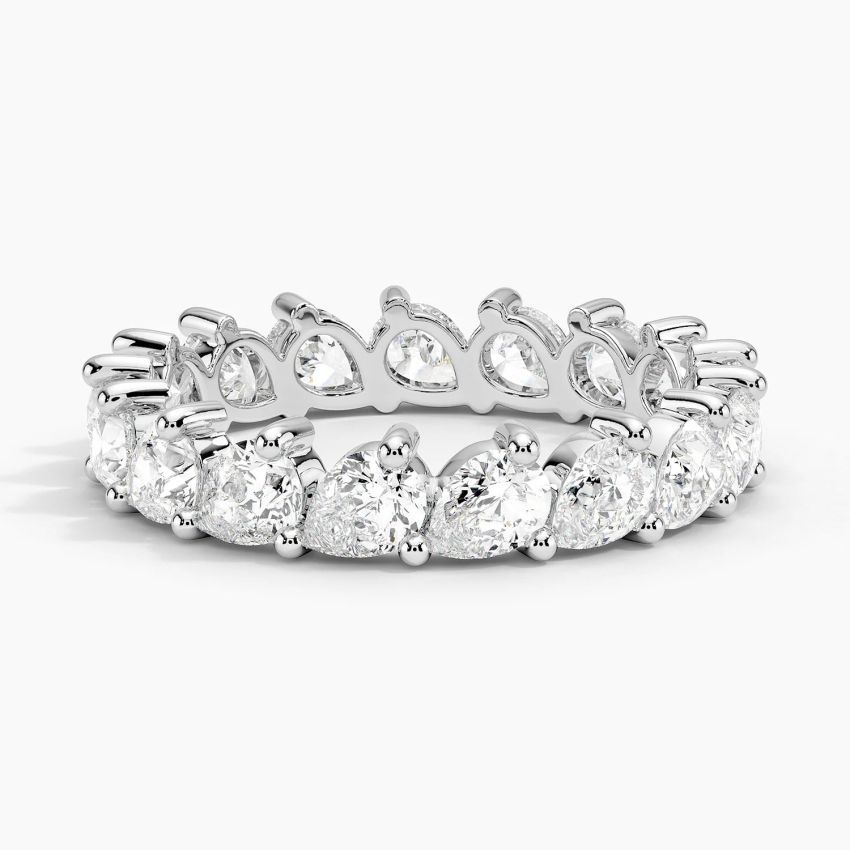 Каблучка з діамантами Eternity Pear Cut