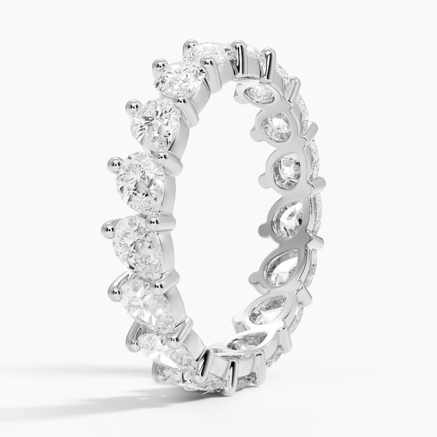 Каблучка з діамантами Eternity Pear Cut